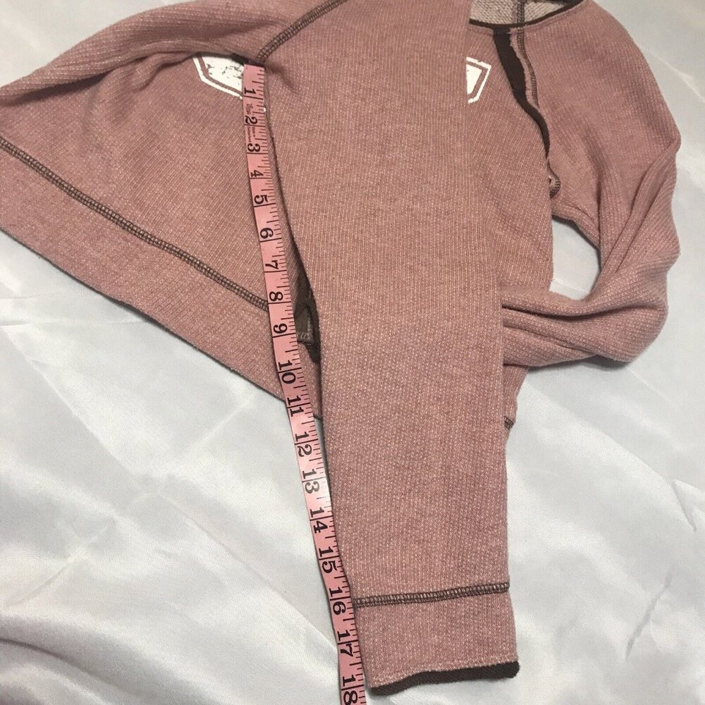 Be Right Back Junior  Medium Women’s Dusty Pink Crop Sweatshirt 07 Graphics - Picture 11 of 12